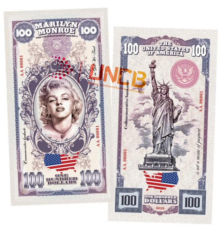 Billet Marilyn Monroe Million Dollar Collector's Item – Marylin, France Origin