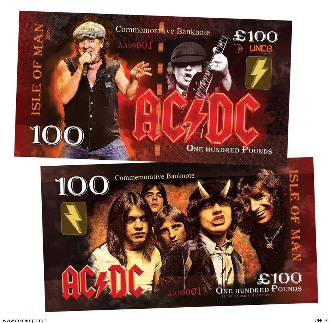 AC/DC – Unique Commemorative Banknotes